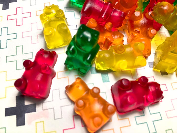 a pile of Sugar-Free Gummy Bears