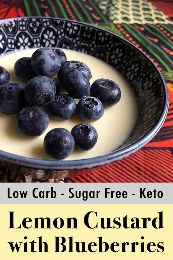 Low Carb Keto Lemon Custard with Blueberries Resolution Eats