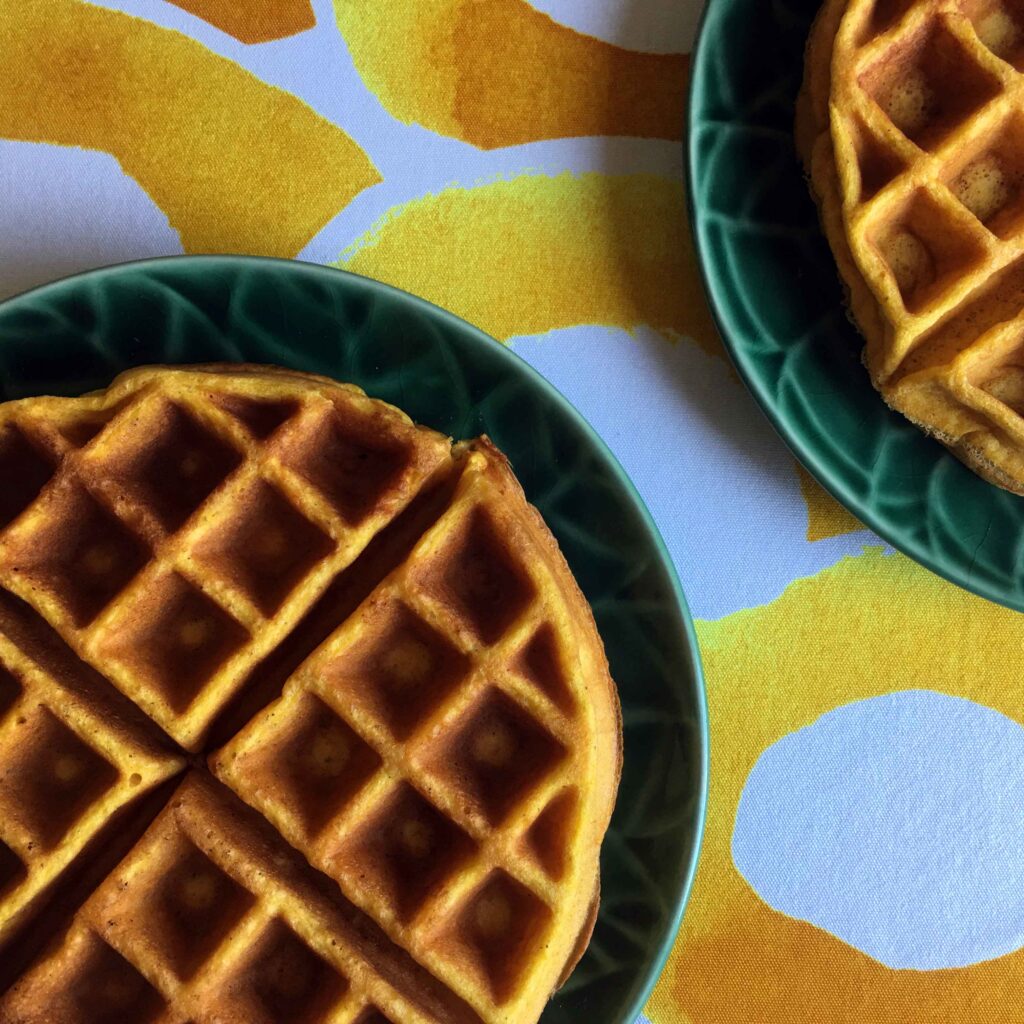 Keto Pumpkin Waffles {7g net carbs} Resolution Eats