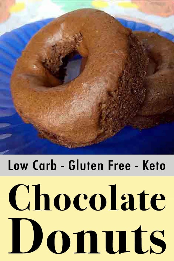 Low Carb Keto Double Chocolate Donuts Pinterest Pin