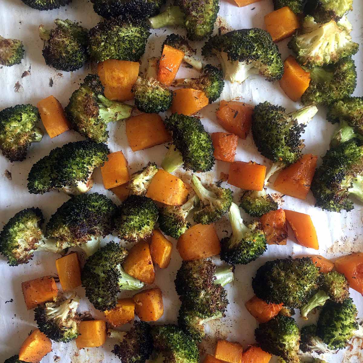 Roasted Broccoli and Butternut Squash Resolution Eats