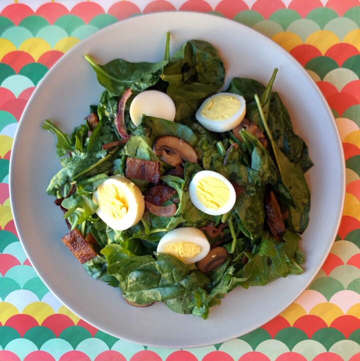 Keto Spinach Salad {2g net carbs} Resolution Eats
