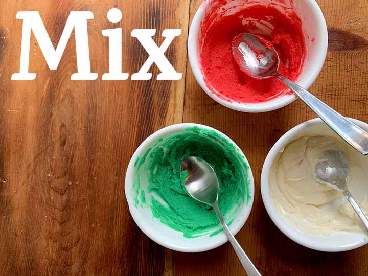 step 10 mix together the frosting