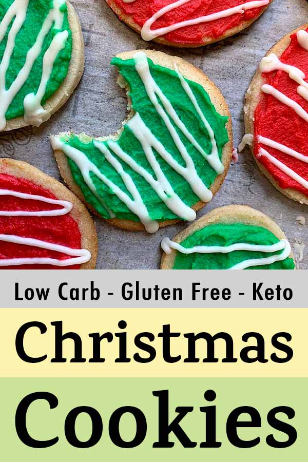 Pinterest Pin for Keto Gluten Free Christmas Cookies