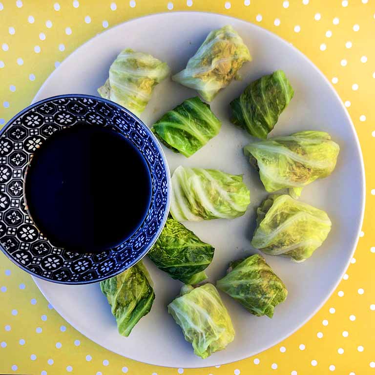 Low Carb Keto Cabbage Wrapped Pork Dumplings Resolution Eats