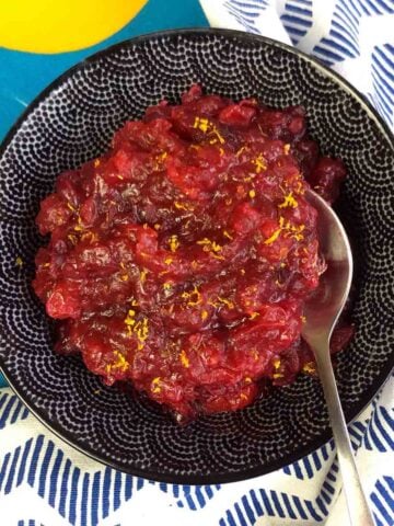 a bowl of Keto Cranberry Sauce