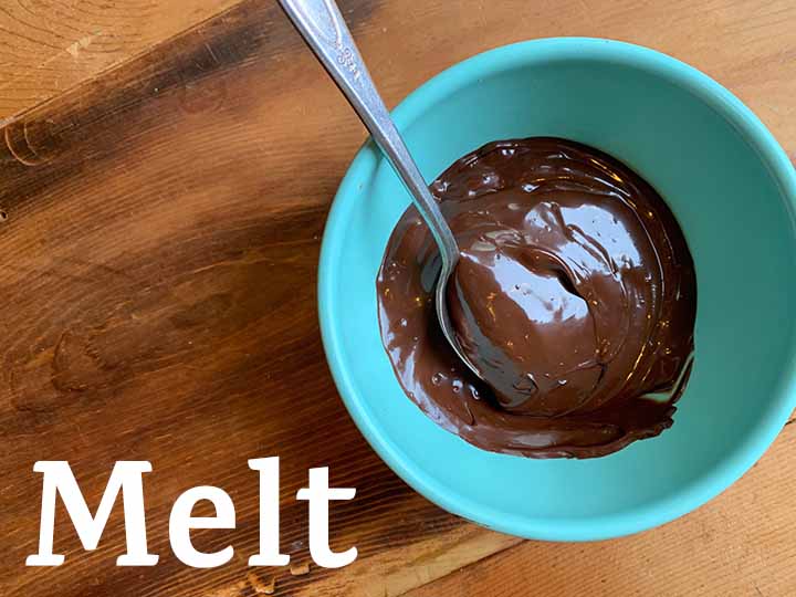 Step 2- Melt Sugar-Free chocolate chips