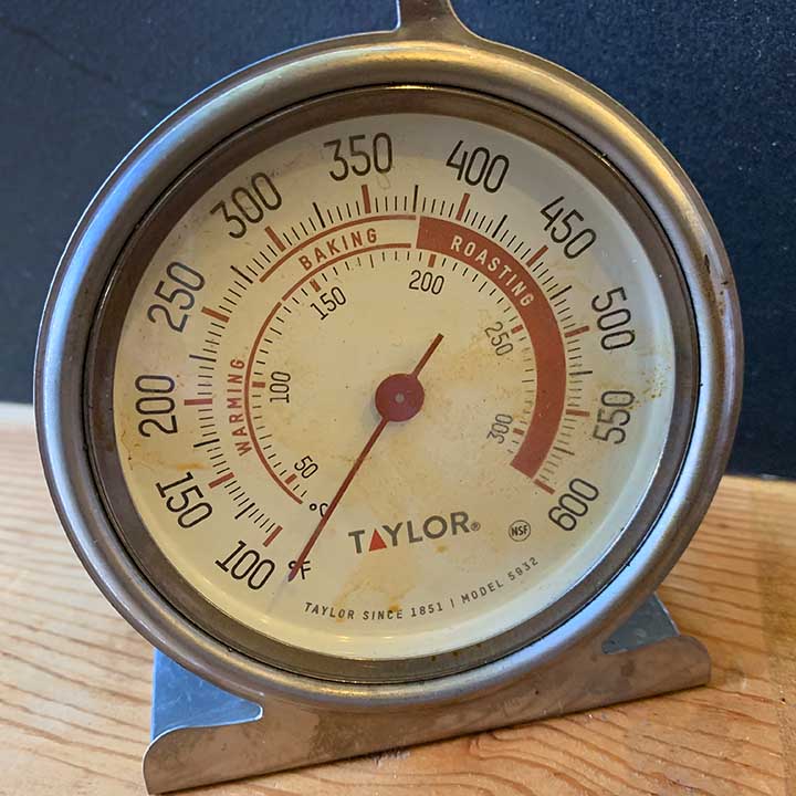 an oven thermometer