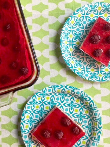 Low Carb Keto Raspberry Jello Bars