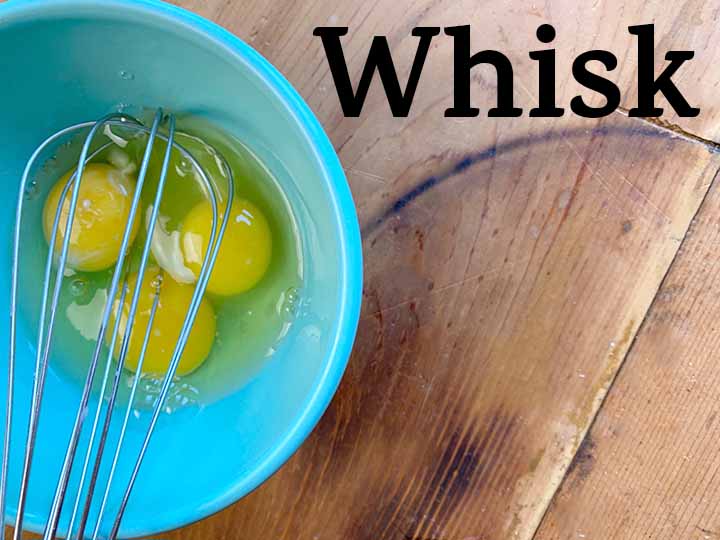 Step 6 Whisk eggs