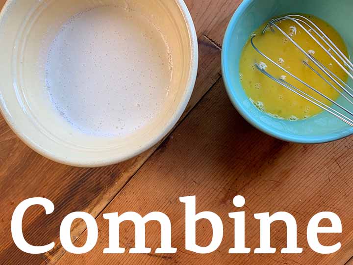 Step 7 Combine cream mixture and eggs