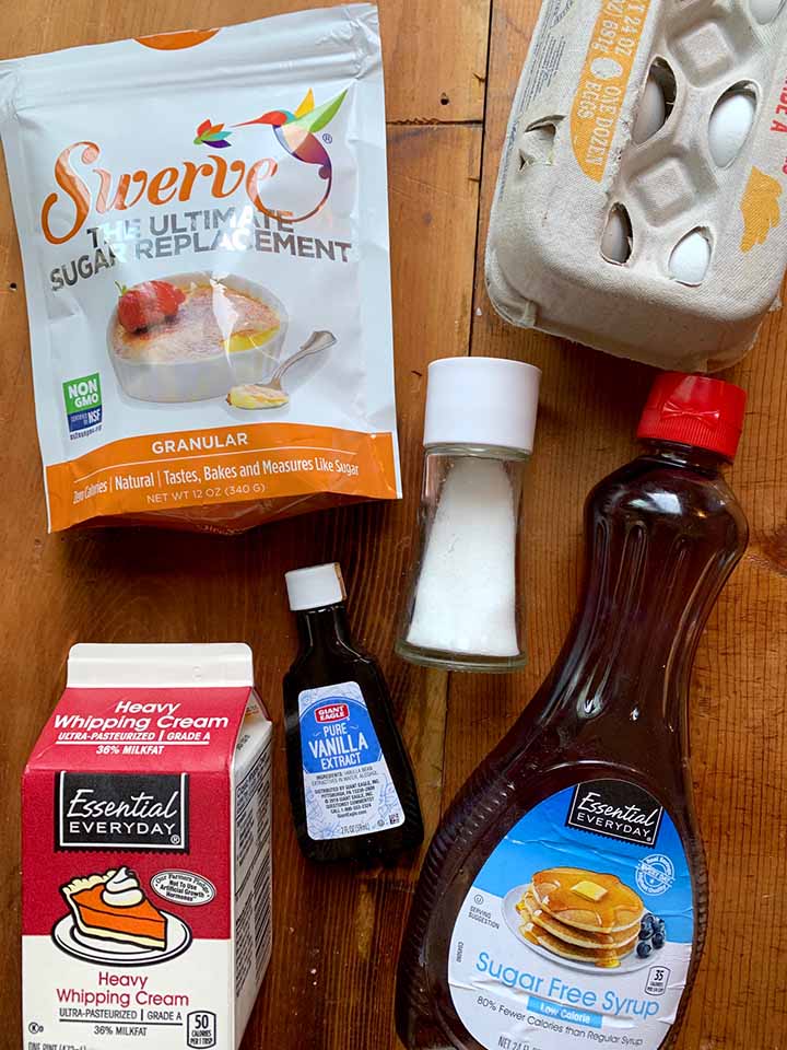 ingredients of Keto flan