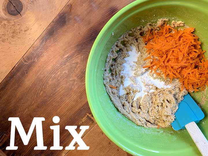 step 6 mix in cream and carrots