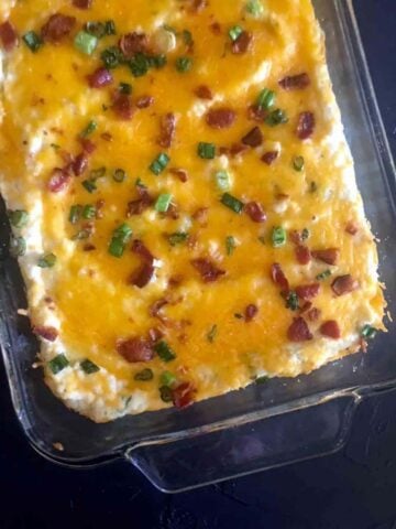 a twice baked cauliflower casserole