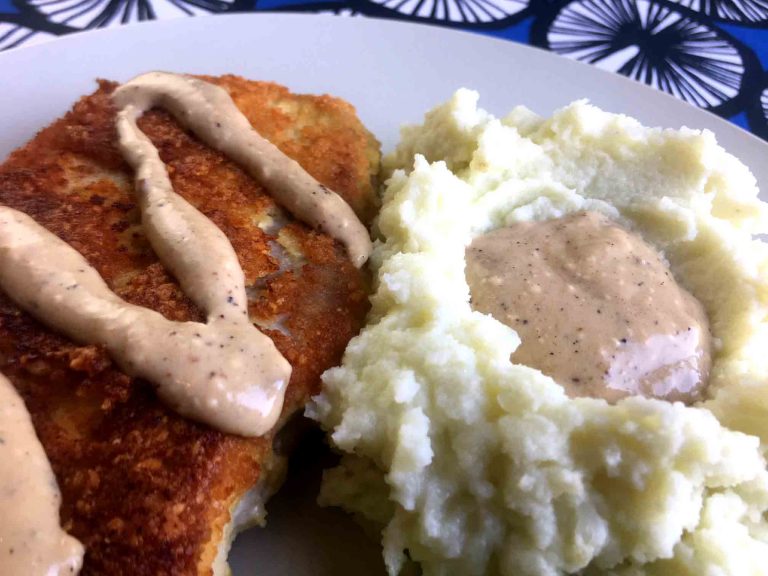 Keto Breaded Pork Chops with Gravy Resolution Eats