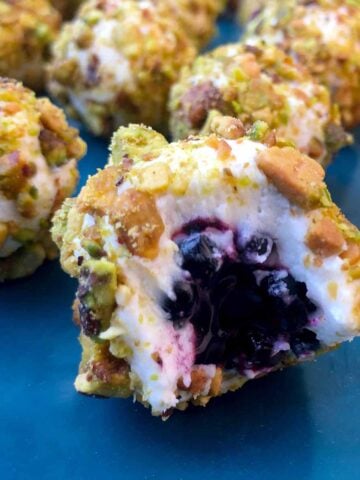 Keto Goat Cheese Covered Blackberries