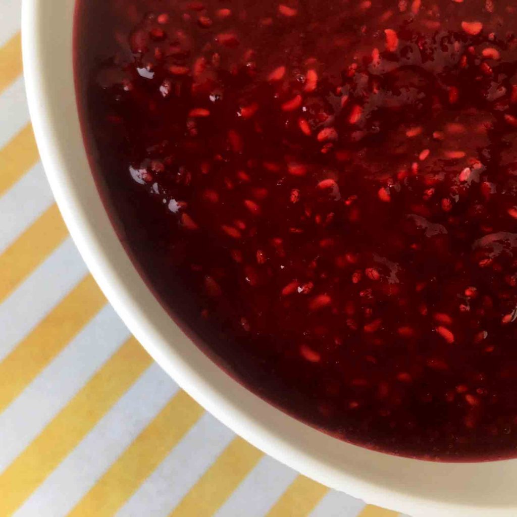 a close up of Sugar Free Raspberry Jam