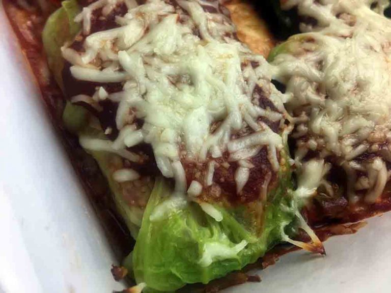 Cabbage Wrapped Chicken Enchiladas [Low Carb & Keto] Resolution Eats