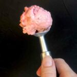 Low Carb Keto Rhubarb Cobbler Ice Cream