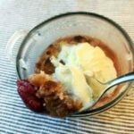 Low Carb Strawberry Rhubarb Cobbler