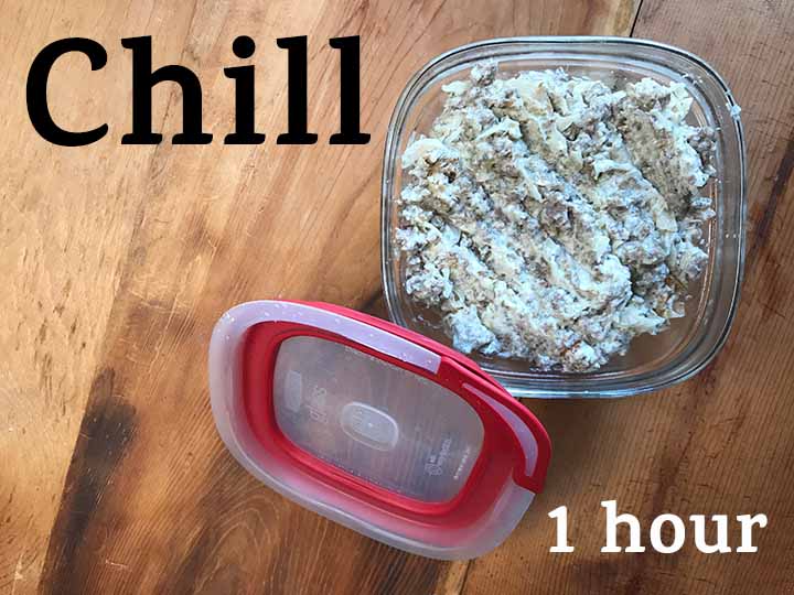 step 4 chill the sauerkraut and sausage mixture in the freezer for 1 hour