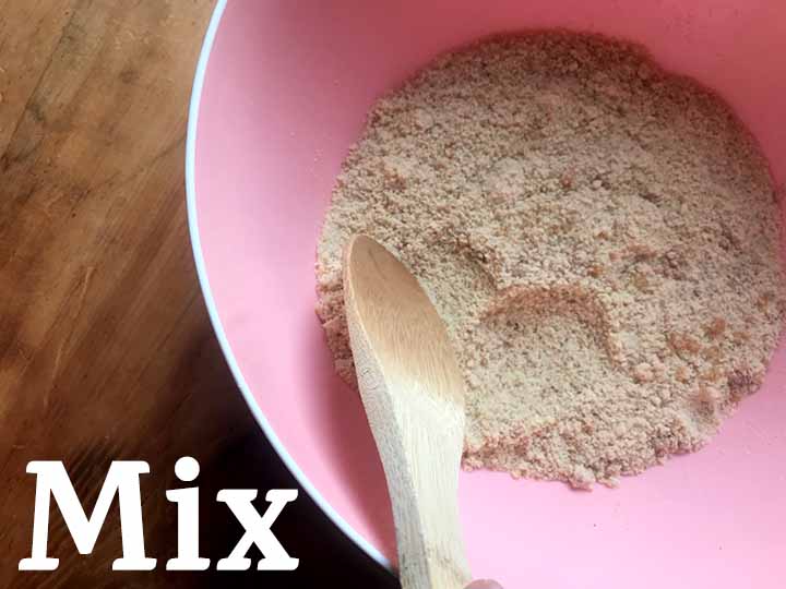 Step 1 mix together dry ingredients
