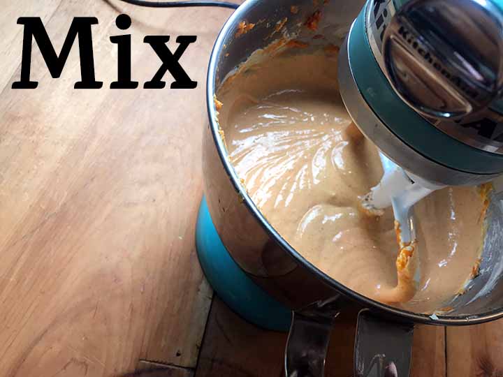 Step 2 mix the pumpkin cheesecake layer