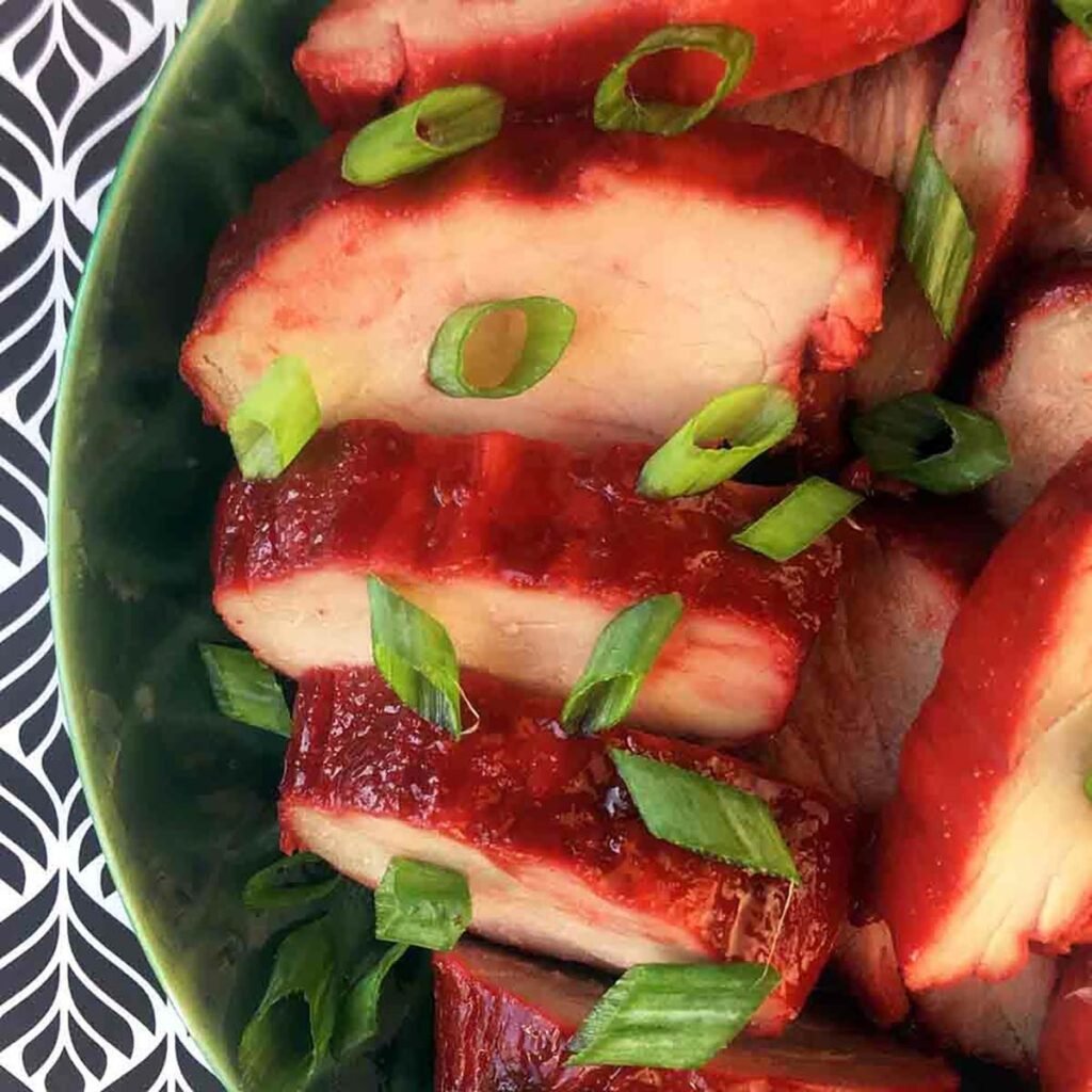 a plate of Keto Chinese BBQ Pork