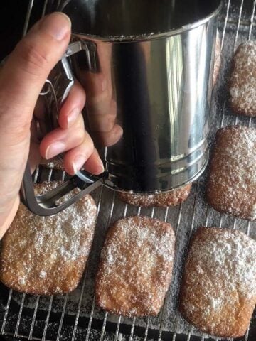 a cooling rack of Keto Beignets