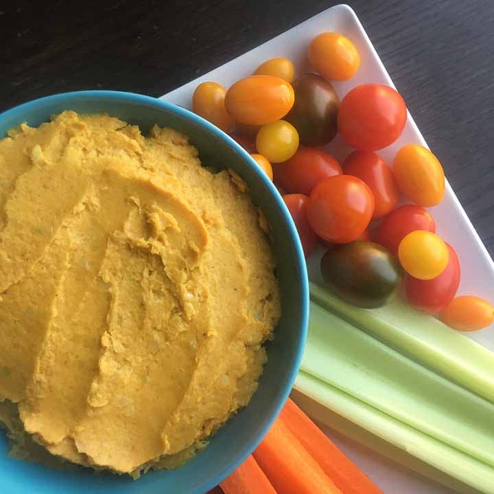 Low Carb Keto Curried Cauliflower Hummus