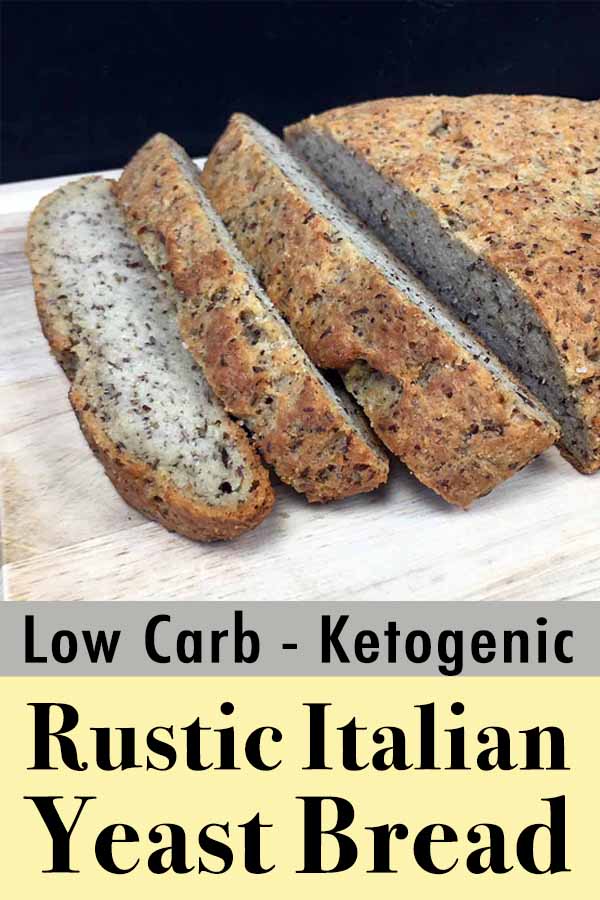 Low Carb Yeast Bread - Plus each slice of bread has just 1.5g net carbs!