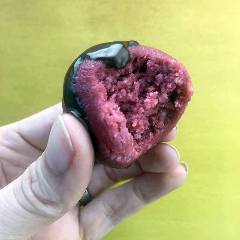 Low Carb Keto Chocoalet Drizzled Marzipan