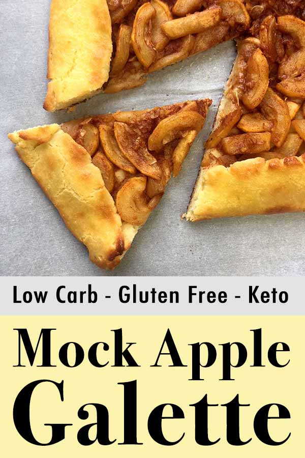 Low Carb Keto Mock Apple Galette Pinterest Pin