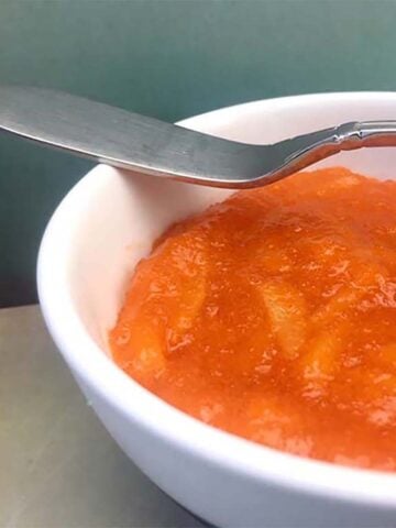 a bowl of Keto Orange Marmalade