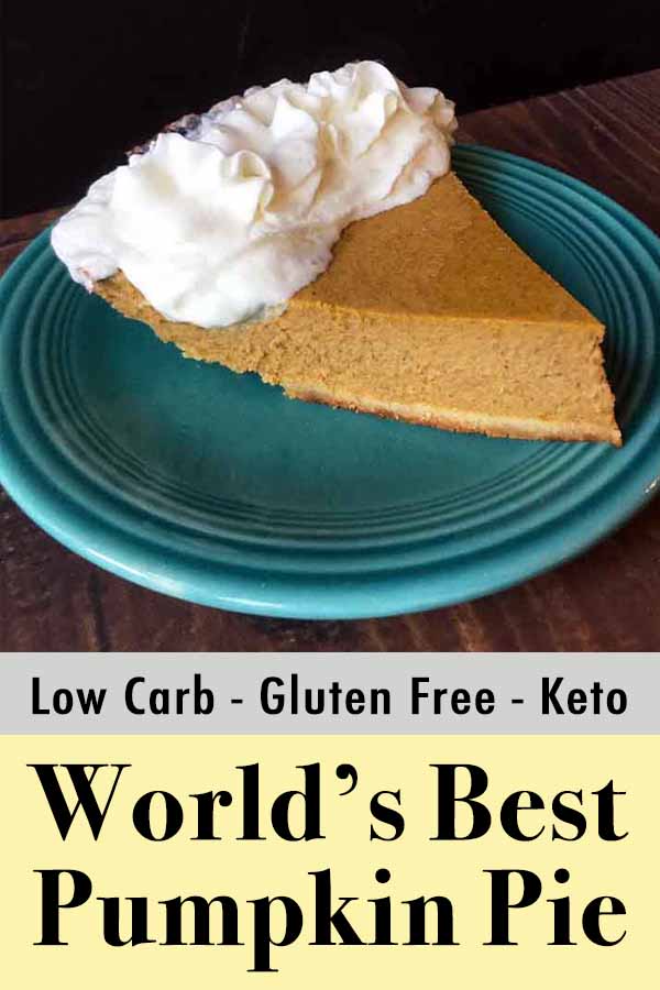 Low Carb Keto Pumpkin Pie Pinterest Pin