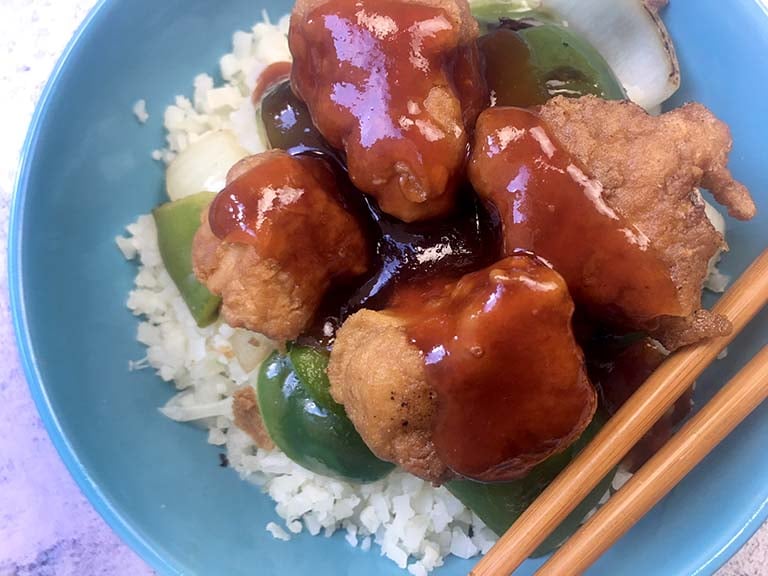 Low Carb Keto Sweet and Sour Chicken