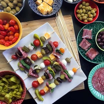 Low Carb Keto Antipasto Skewers