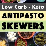 Pinterest Pin for Antipasto Skewers