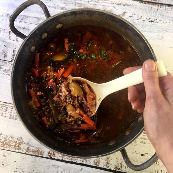 Low Carb Keto Beef Vegetable Soup