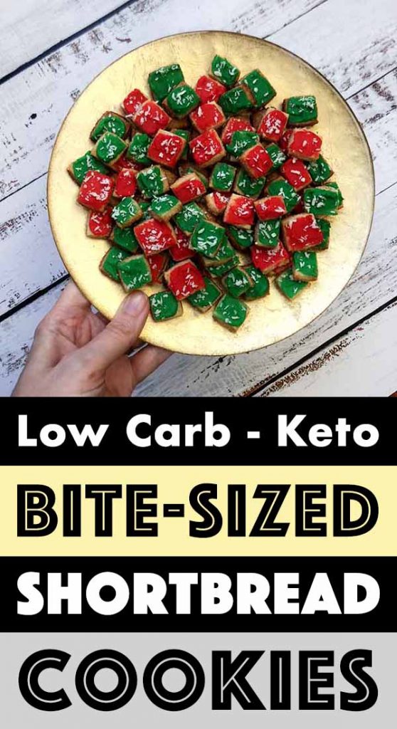 Pinterest Pin for Low Carb Cookie Bites