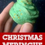 Low Carb Keto Christmas Tree Meringue Cookies