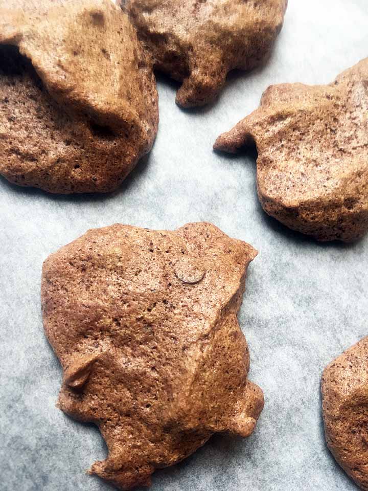 Low Carb Keto Chocolate Chip Meringue Cookies