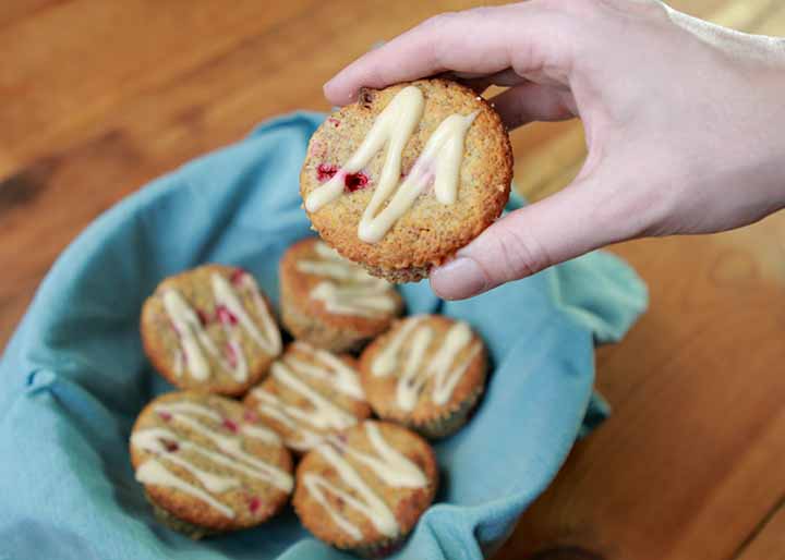 Low Carb Keto Orange Cranberry Muffin