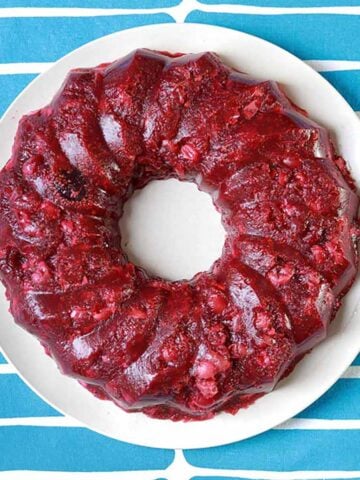 a Keto Sugar Free Jello Ring Salad