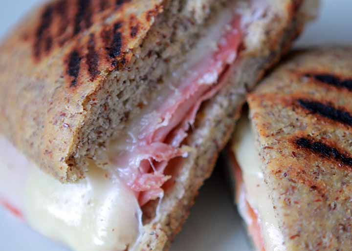 Keto Italian Ham and Cheese Panini