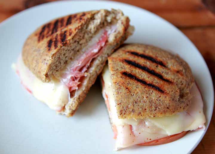 Keto Italian Ham and Cheese Panini