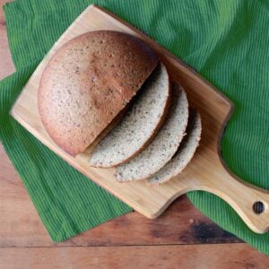 a sliced loaf of Keto Yeast Bread