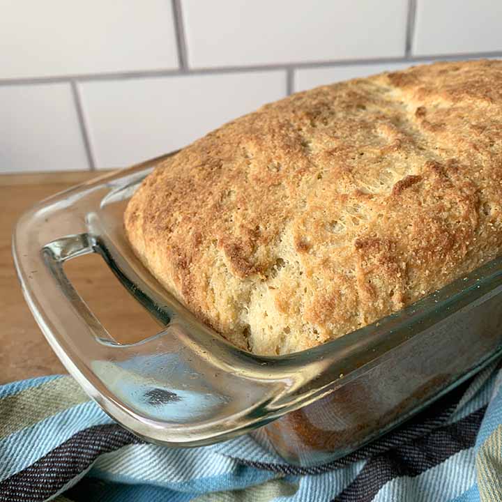 A loaf of Keto low carb yeast bread