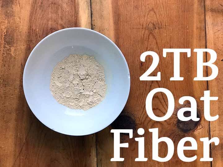 oat fiber in a bowl