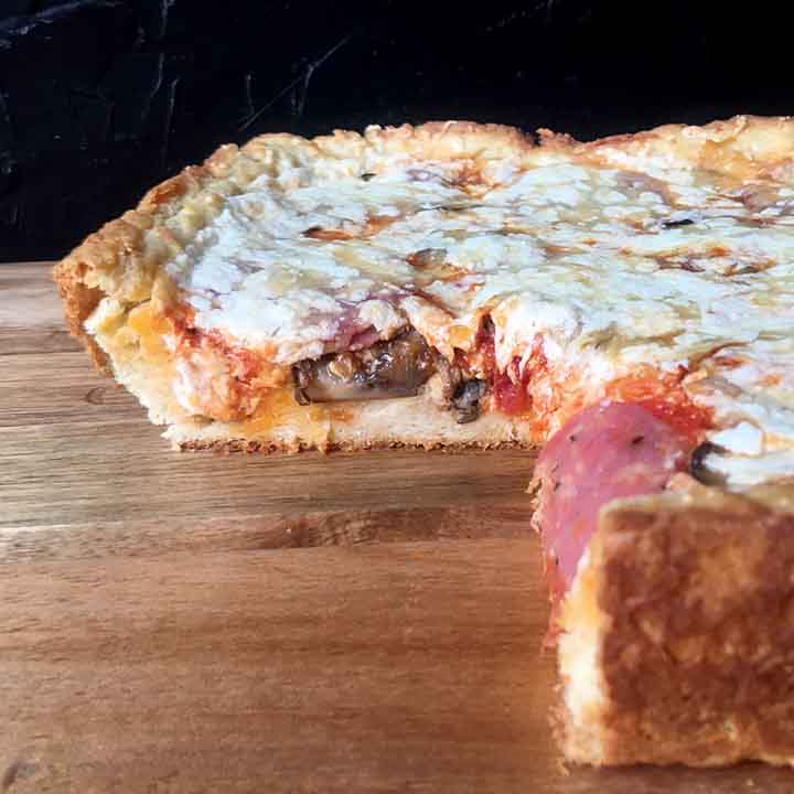 Low Carb Keto Chicago Style Deep Dish Pizza